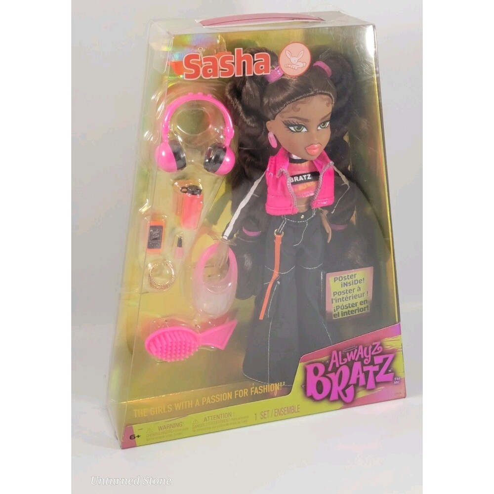 Alwayz Bratz Sasha Fashion Doll with Poster - NIP 2023